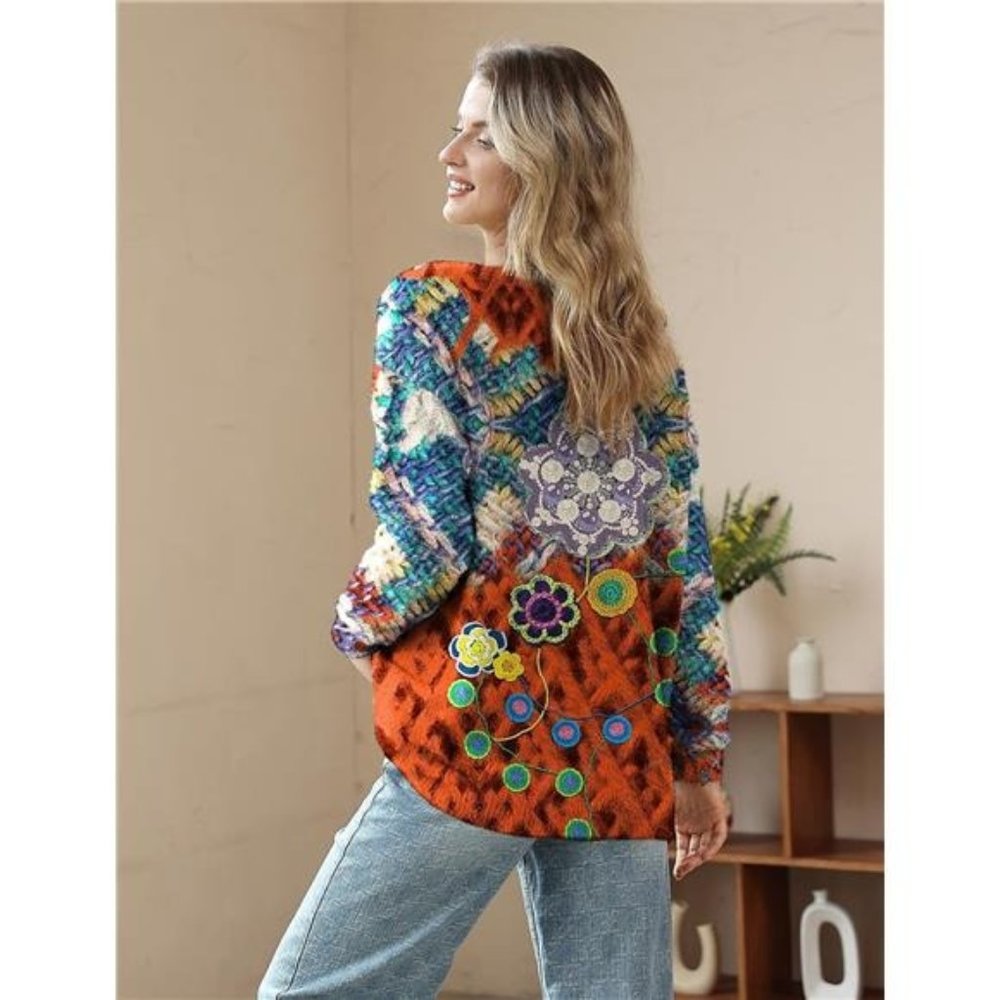 Oversized Pullover Sweaters Women Sweater Graphic Casual Loose Long Sleeve Knit
